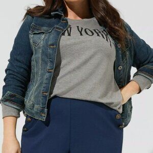 Torrid Denim Trucker Jacket - Medium Wash